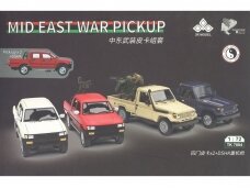 3R Model - Mid East War Pickup 2x Four-Door Pickup + DShK Heavy MG, 1/72, TK7004