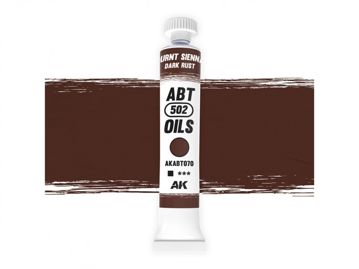 ABT 502 OILS - Burnt Sienna / Dark rust, Eļļas krāsas, AKABT070 ABT 502 OILS - Burnt Sienna / Dark rust, Eļļas krāsas, AKABT070