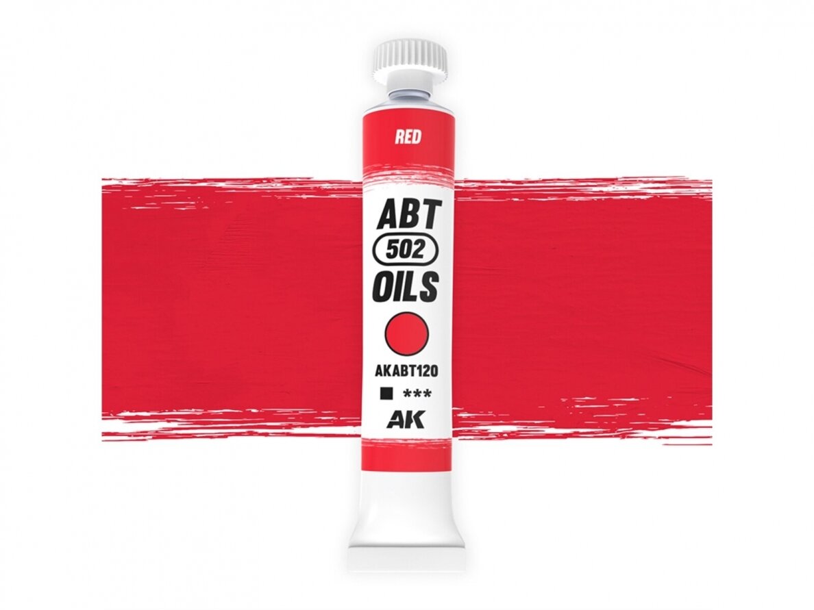 ABT 502 OILS - Red, Eļļas krāsas, AKABT120 ABT 502 OILS - Red, Eļļas krāsas, AKABT120