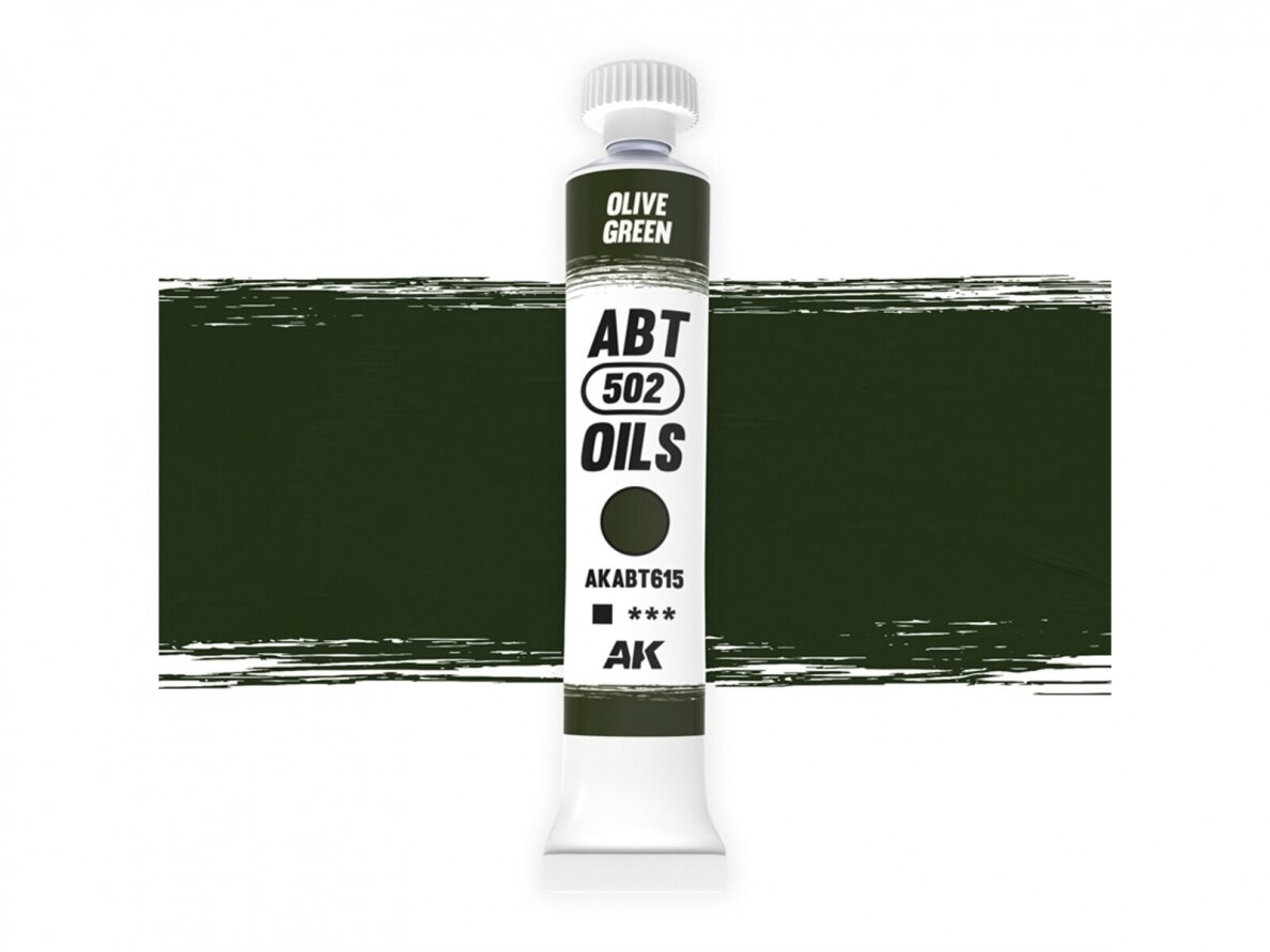 ABT 502 OILS - Olive green Õlivärvid , AKABT615 ABT 502 OILS - Olive green Õlivärvid , AKABT615