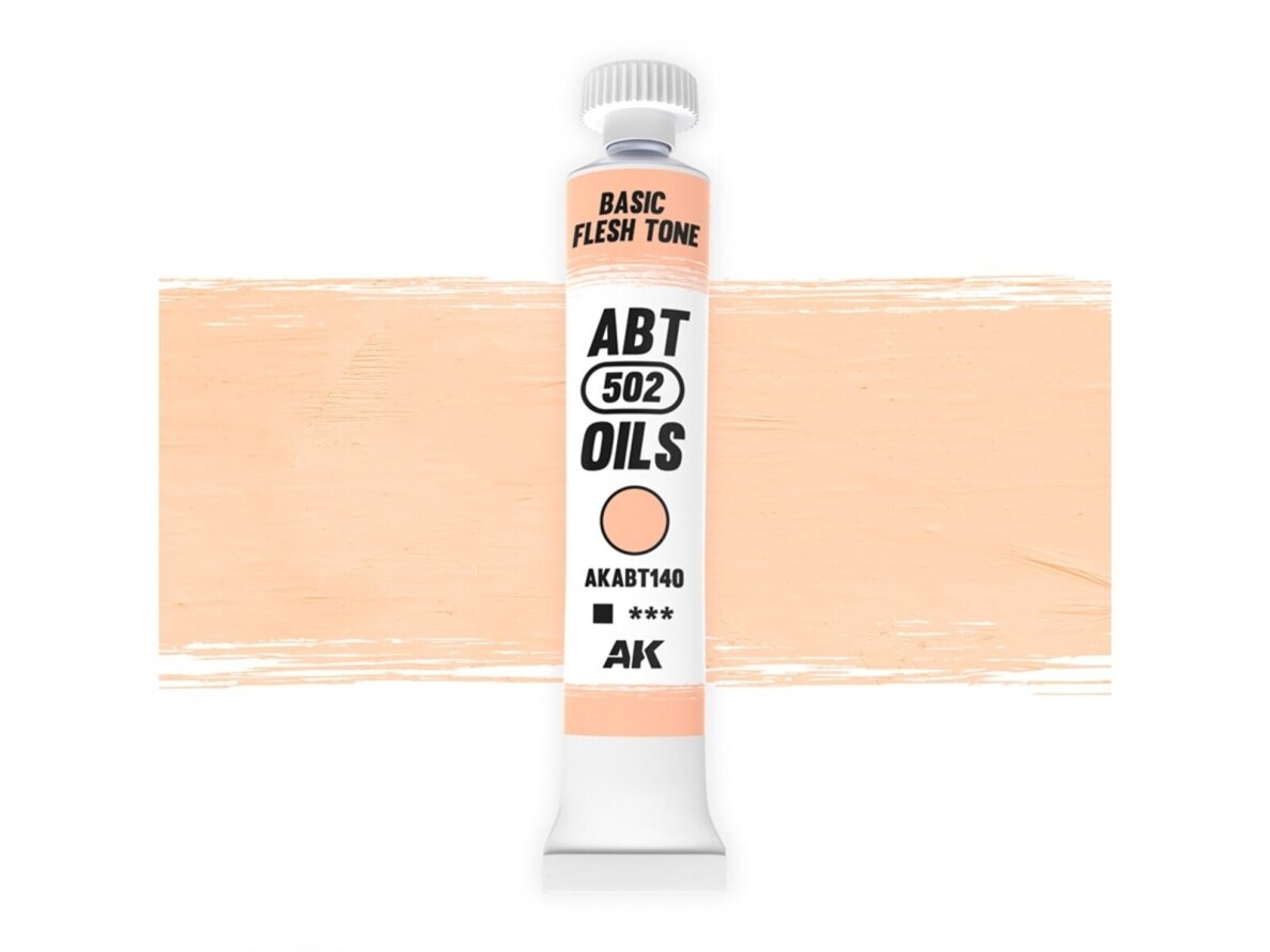 ABT 502 OILS - Basic flesh tone, Eļļas krāsas, AKABT140 ABT 502 OILS - Basic flesh tone, Eļļas krāsas, AKABT140
