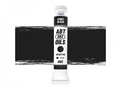 ABT 502 OILS - Ivory black, Õlivärvid, AKABT110 ABT 502 OILS - Ivory black, Õlivärvid, AKABT110