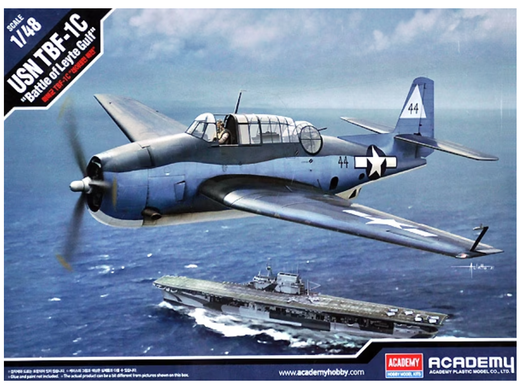 Academy - Grumman Avenger USN TBF-1C "Battle of Leyte Gulf", 1/48, 12340 Academy - Grumman Avenger USN TBF-1C "Battle of Leyte Gulf", 1/48, 12340