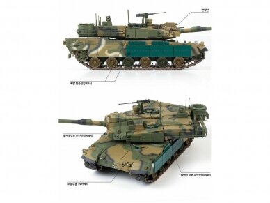 Academy - R.O.K. Army Main Battle Tank K2 Black Panther, 1/35, 13518 3