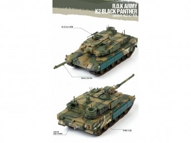 Academy - R.O.K. Army Main Battle Tank K2 Black Panther, 1/35, 13518 2