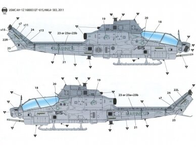 Academy - USMC AH-1Z "Shark Mouth", 1/35, 12127 16 Academy - USMC AH-1Z "Shark Mouth", 1/35, 12127 16