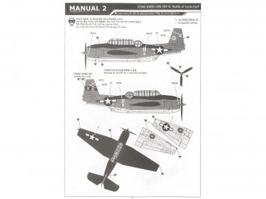 Academy - Grumman Avenger USN TBF-1C "Battle of Leyte Gulf", 1/48, 12340 7 Academy - Grumman Avenger USN TBF-1C "Battle of Leyte Gulf", 1/48, 12340 7