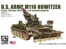 AFV Club - U.S. Army M110 howitzer 8 inch (203mm) M110 self propelled howitzer, 1/35, 35110