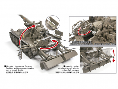 AFV Club - U.S. Army M110 howitzer 8 inch (203mm) M110 self propelled howitzer, 1/35, 35110 1