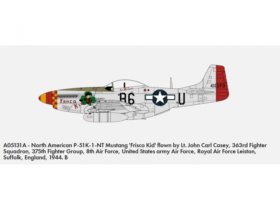 Airfix - North American P-51D Mustang, 1/48, A05131A 7 Airfix - North American P-51D Mustang, 1/48, A05131A 7