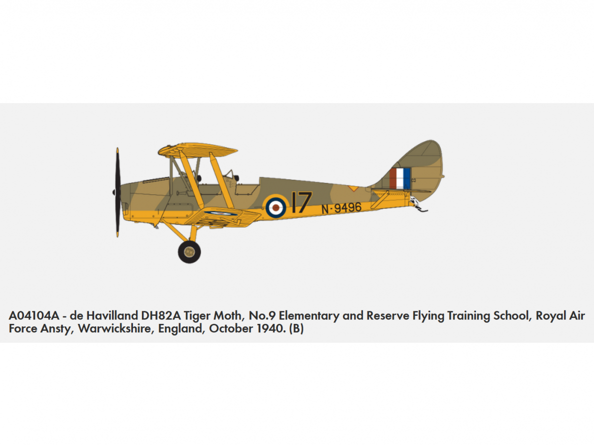 Airfix - De Havilland DH 82 Tiger Moth, 1/48, A04104A 8