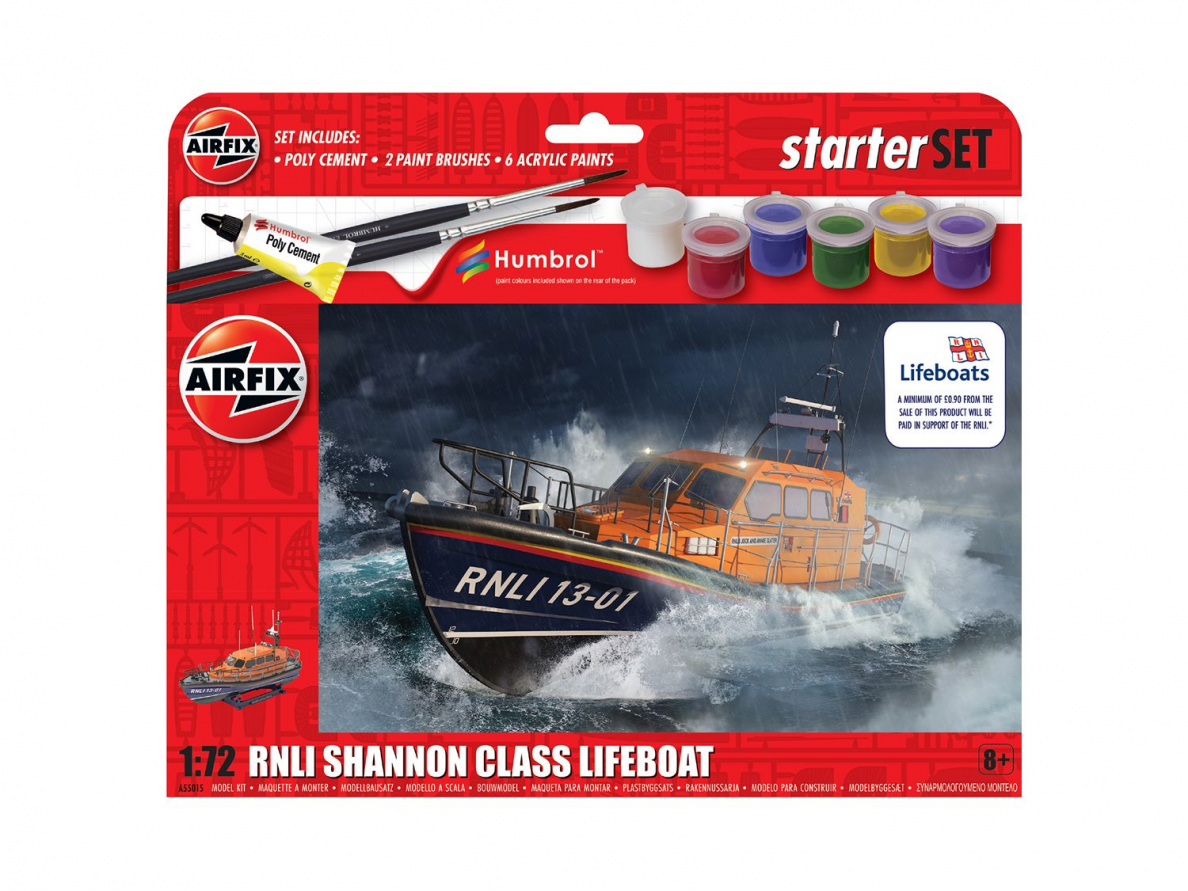 Airfix - RNLI Shannon Class Lifeboat mudeli komplekt, 1/72, A55015 Airfix - RNLI Shannon Class Lifeboat mudeli komplekt, 1/72, A55015