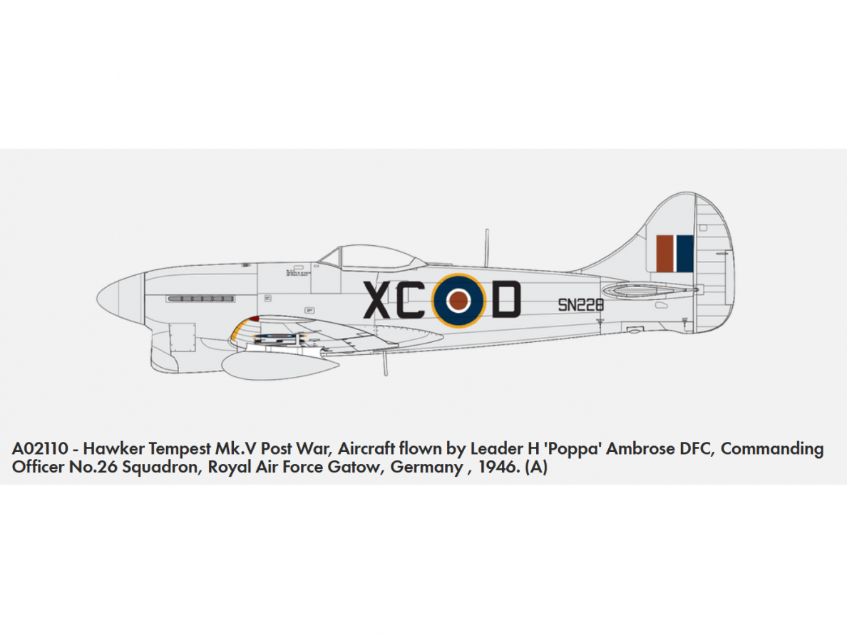 Airfix - Hawker Tempest Mk.V Post War, 1/72, A02110 6 Airfix - Hawker Tempest Mk.V Post War, 1/72, A02110 6