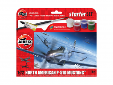 Airfix - North American P-51D Mustang Model Set, 1/72, A55013