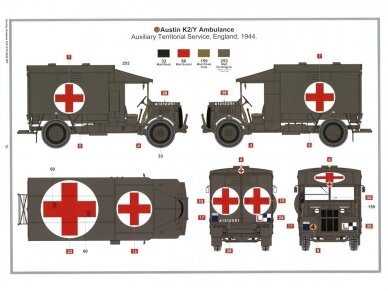 Airfix - British Army Austin K2/Y Ambulance, 1/35, A1375 12 Airfix - British Army Austin K2/Y Ambulance, 1/35, A1375 12