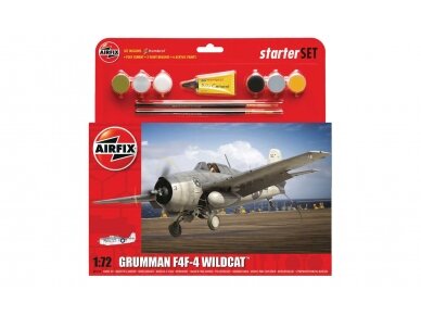 Airfix - Grumman F4F-4 Wildcat dovanų komplektas, 1/72, 55214