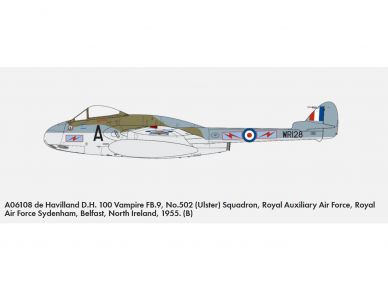 Airfix - De Havilland Vampire FB.5/FB.9, 1/48, A06108 10 Airfix - De Havilland Vampire FB.5/FB.9, 1/48, A06108 10