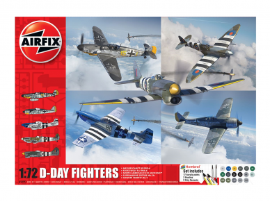 Airfix - D-Day Fighters mudeli komplekt, 1/72, A50192 Airfix - D-Day Fighters mudeli komplekt, 1/72, A50192