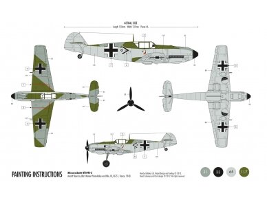 Airfix - Messerschmitt Bf109E-3 dovanų komplektas, 1/72, 55106 1