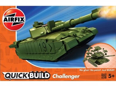 Airfix - QUICK BUILD Challenger Tank Green, J6022