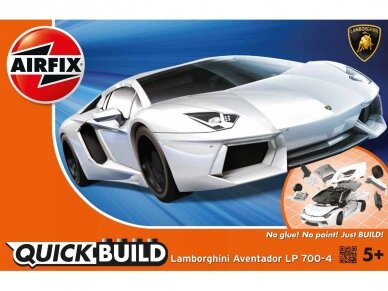 Airfix - QUICK BUILD Lamborghini Aventador white, J6019