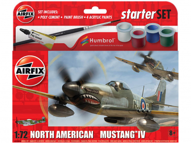 Airfix - North American P-51 Mustang IV Model Set, 1/72, A55107A