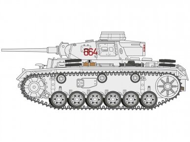 Airfix - Panzer III Ausf J, 1/35, A1378 9