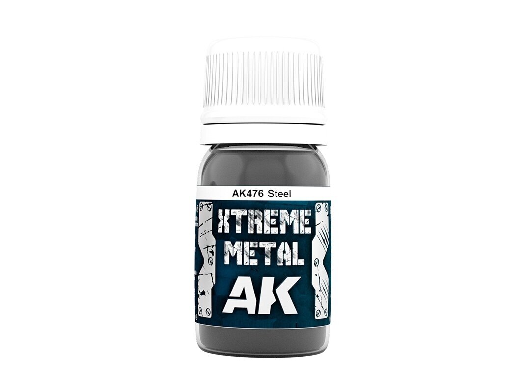 AK Interactive - STEEL XTREME METAL Emaliniai dažai, 30ml, AK476 1