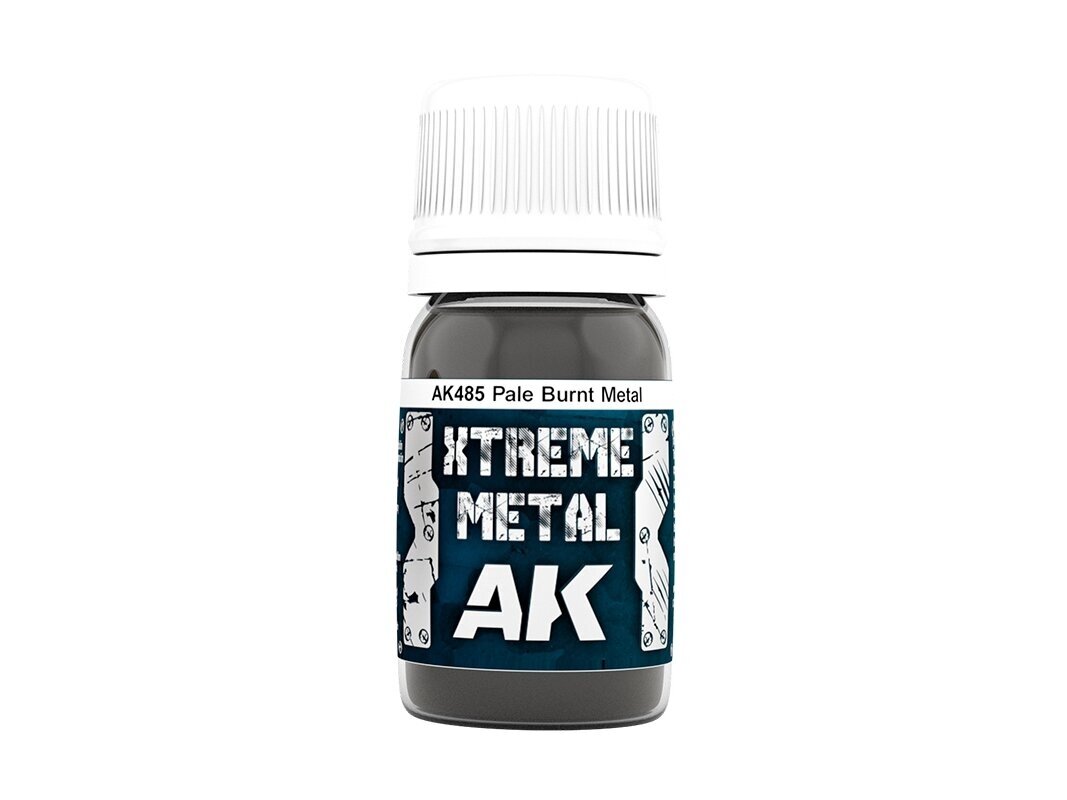AK Interactive - PALE BURNT METAL XTREME METAL Emaljas krāsa, 30ml, AK485 1