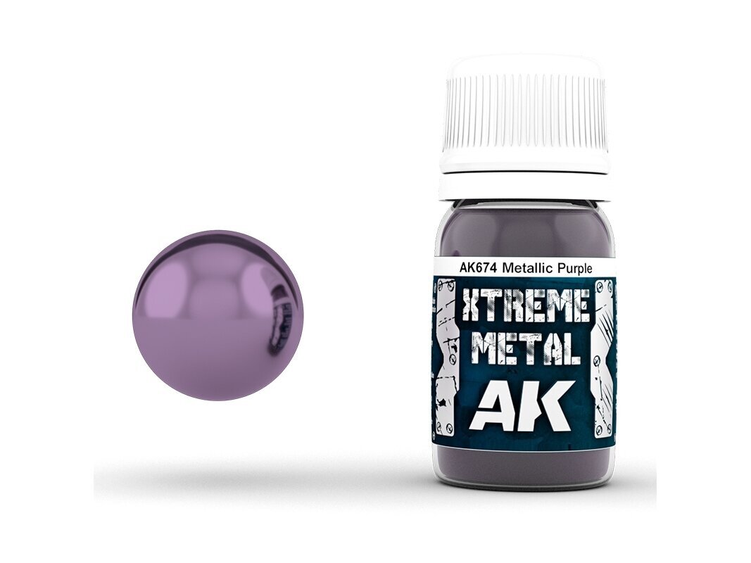 AK Interactive - METALLIC PURPLE XTREME METAL Emailvärv, 30ml, AK674 AK Interactive - METALLIC PURPLE XTREME METAL Emailvärv, 30ml, AK674