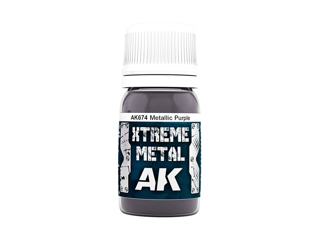 AK Interactive - METALLIC PURPLE XTREME METAL Emailvärv, 30ml, AK674 1 AK Interactive - METALLIC PURPLE XTREME METAL Emailvärv, 30ml, AK674 1