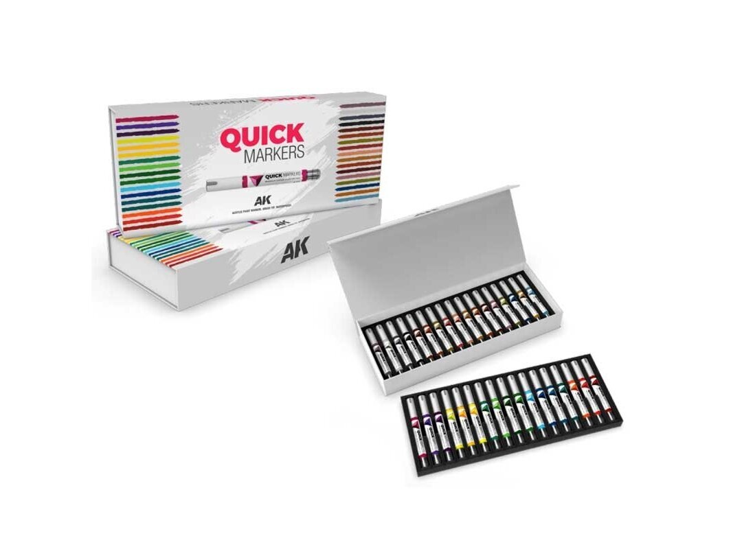 AK Interactive - SPECIAL BOX QUICK MARKERS (markerite komplekt)) (34 tk), AKMQ150 1 AK Interactive - SPECIAL BOX QUICK MARKERS (markerite komplekt)) (34 tk), AKMQ150 1