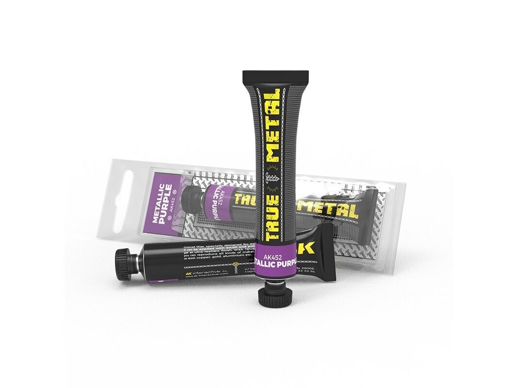 AK Interactive - TRUE METAL METALLIC PURPLE Wax base, AK452 AK Interactive - TRUE METAL METALLIC PURPLE Wax base, AK452