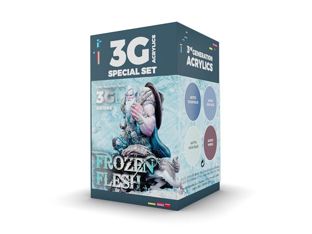 AK Interactive - Wargame Color set - Frozen Flesh - 3rd generation - Akrüül värvikomplekt, AK1066 AK Interactive - Wargame Color set - Frozen Flesh - 3rd generation - Akrüül värvikomplekt, AK1066