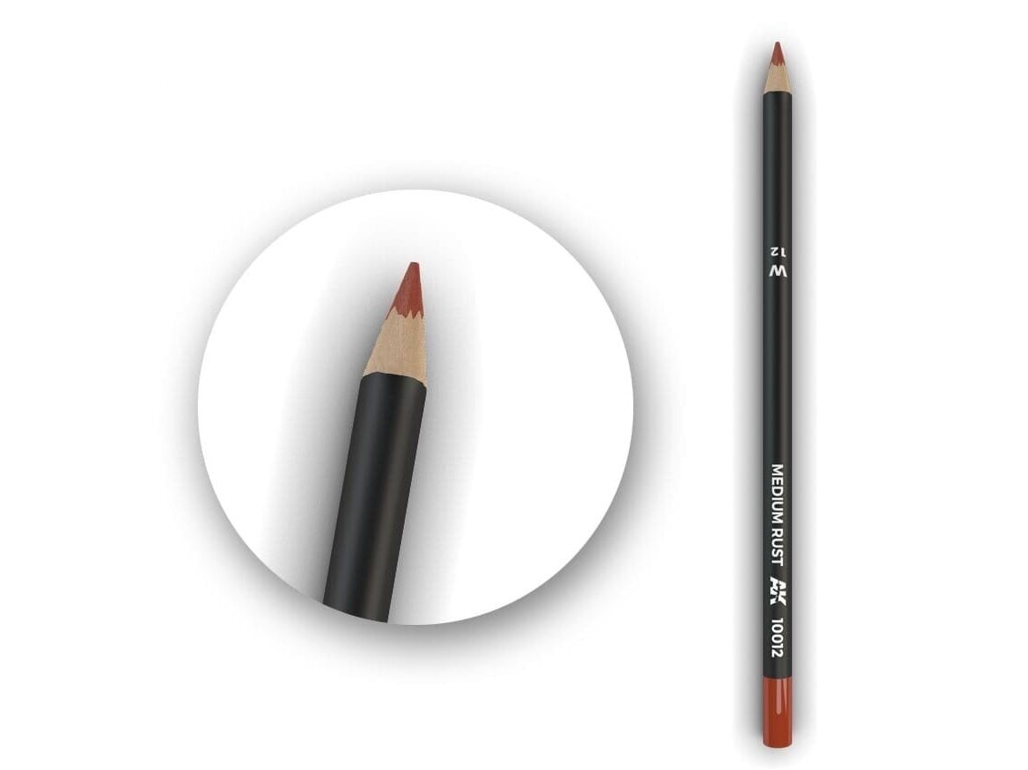 AK Interactive - Medium Rust Weathering Pencil (pliiats), AK10012 1 AK Interactive - Medium Rust Weathering Pencil (pliiats), AK10012 1