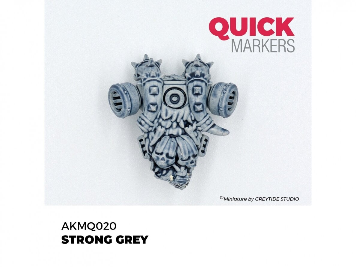 AK Interactive - STRONG GREY - QUICK MARKER (Маркер), AKMQ020 2 AK Interactive - STRONG GREY - QUICK MARKER (Маркер), AKMQ020 2