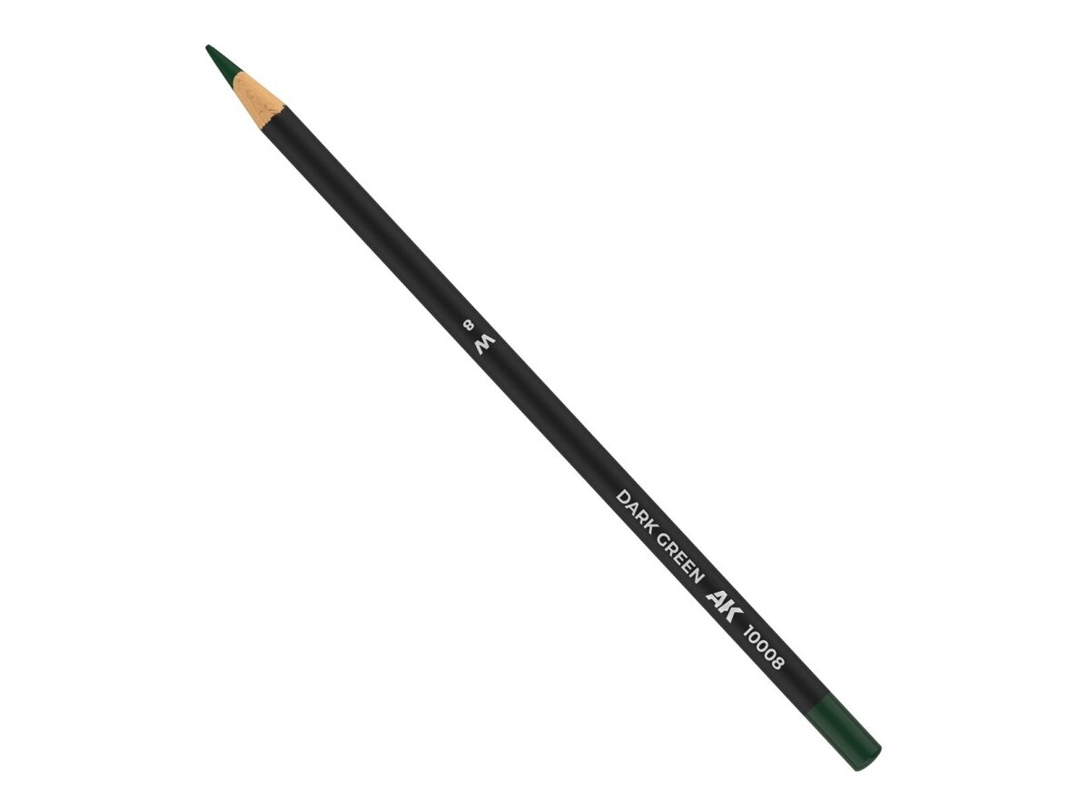 AK Interactive - Dark Green Weathering Pencil (pliiats), AK10008 AK Interactive - Dark Green Weathering Pencil (pliiats), AK10008