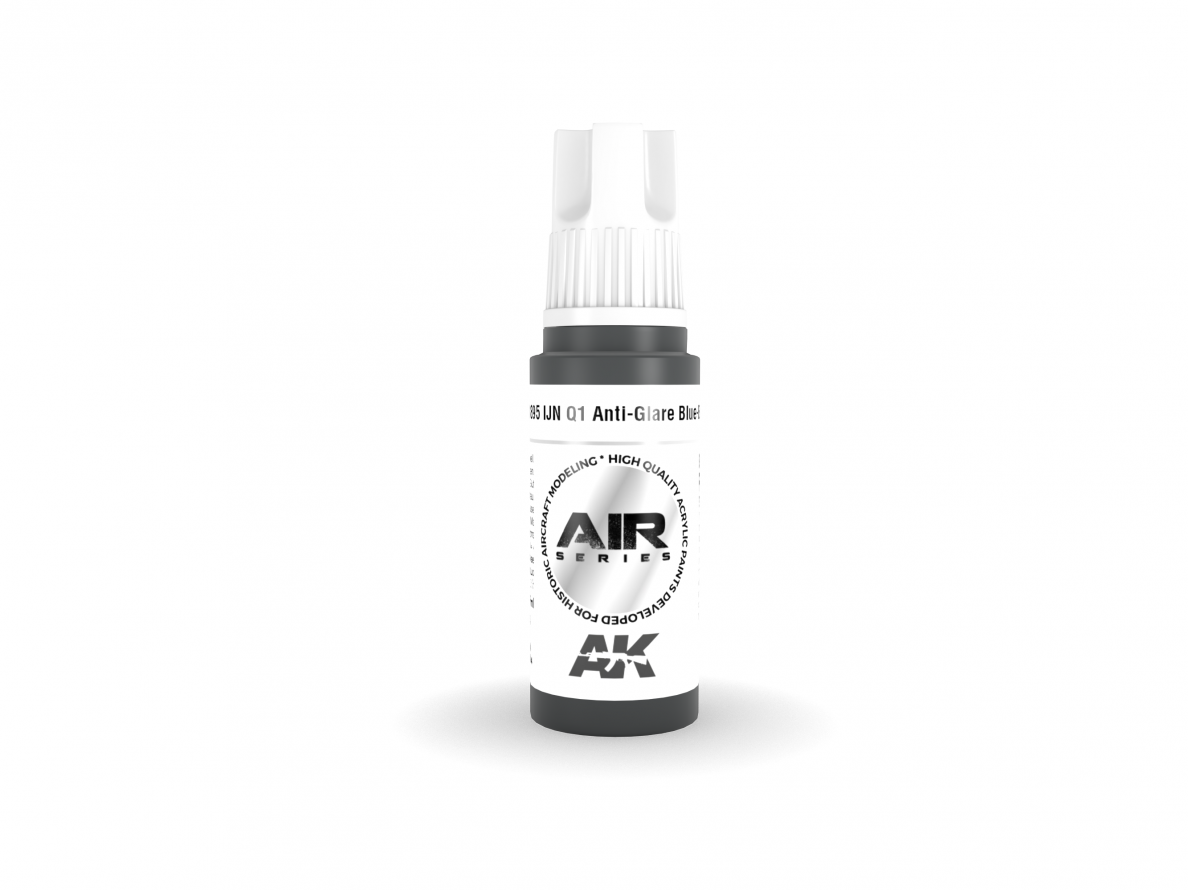 AK Interactive - IJN Q1 Anti-Glare Blue-Black – AIR 3rd generation Akrila krāsas, 17ml, AK11895 AK Interactive - IJN Q1 Anti-Glare Blue-Black – AIR 3rd generation Akrila krāsas, 17ml, AK11895