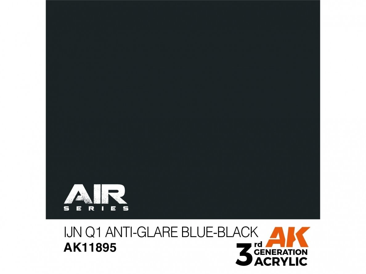 AK Interactive - IJN Q1 Anti-Glare Blue-Black – AIR 3rd generation Akrüülvärv, 17ml, AK11895 1