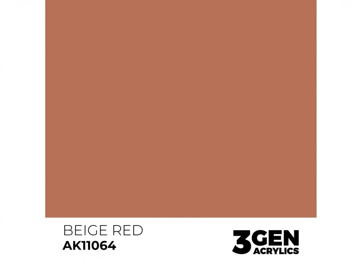 AK Interactive - Beige Red - standard 3rd generation Acrylic paint, 17ml, AK11064 1