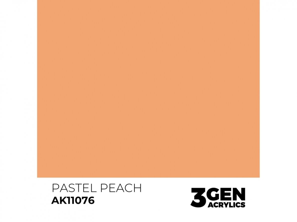 AK Interactive - Pastel Peach - standard 3rd generation Acrylic paint, 17ml, AK11076 1