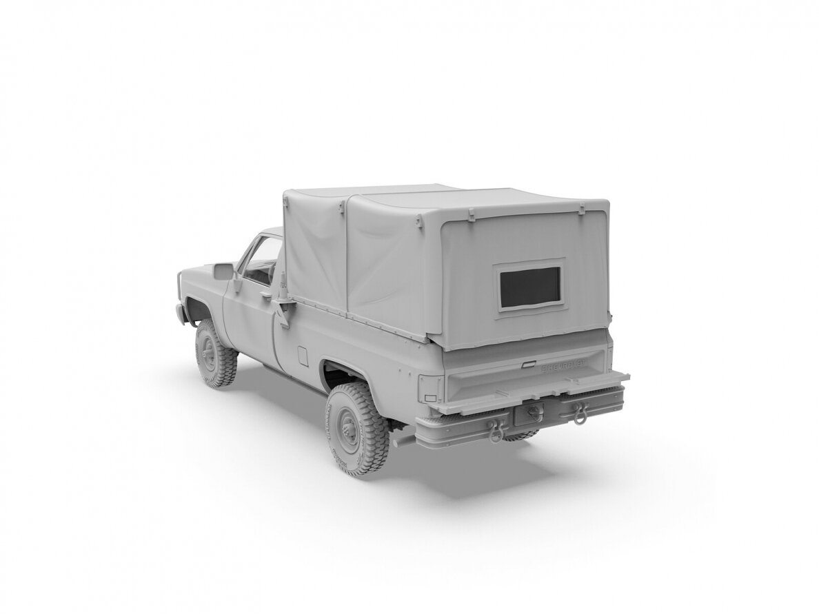 AK Interactive - M1008 CARGO CARRIER with Tarp (Chevrolet C/K (1973–1991)), 1/35, AK35031 2