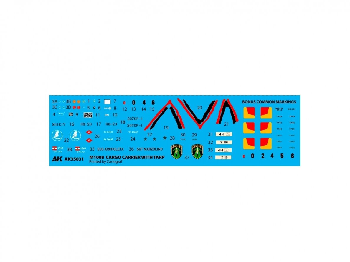 AK Interactive - M1008 CARGO CARRIER with Tarp (Chevrolet C/K (1973–1991)), 1/35, AK35031 6