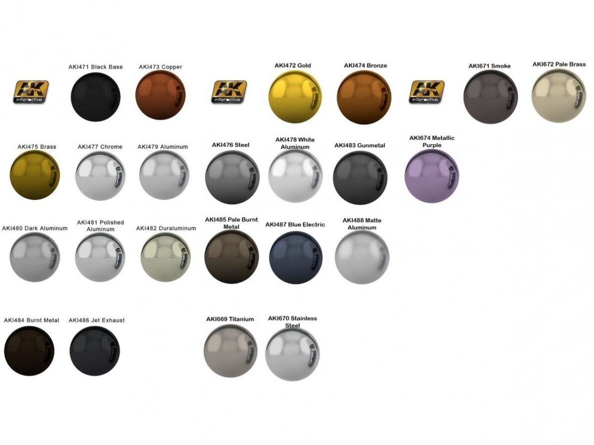AK Interactive - PALE BURNT METAL XTREME METAL Emaljas krāsa, 30ml, AK485 2