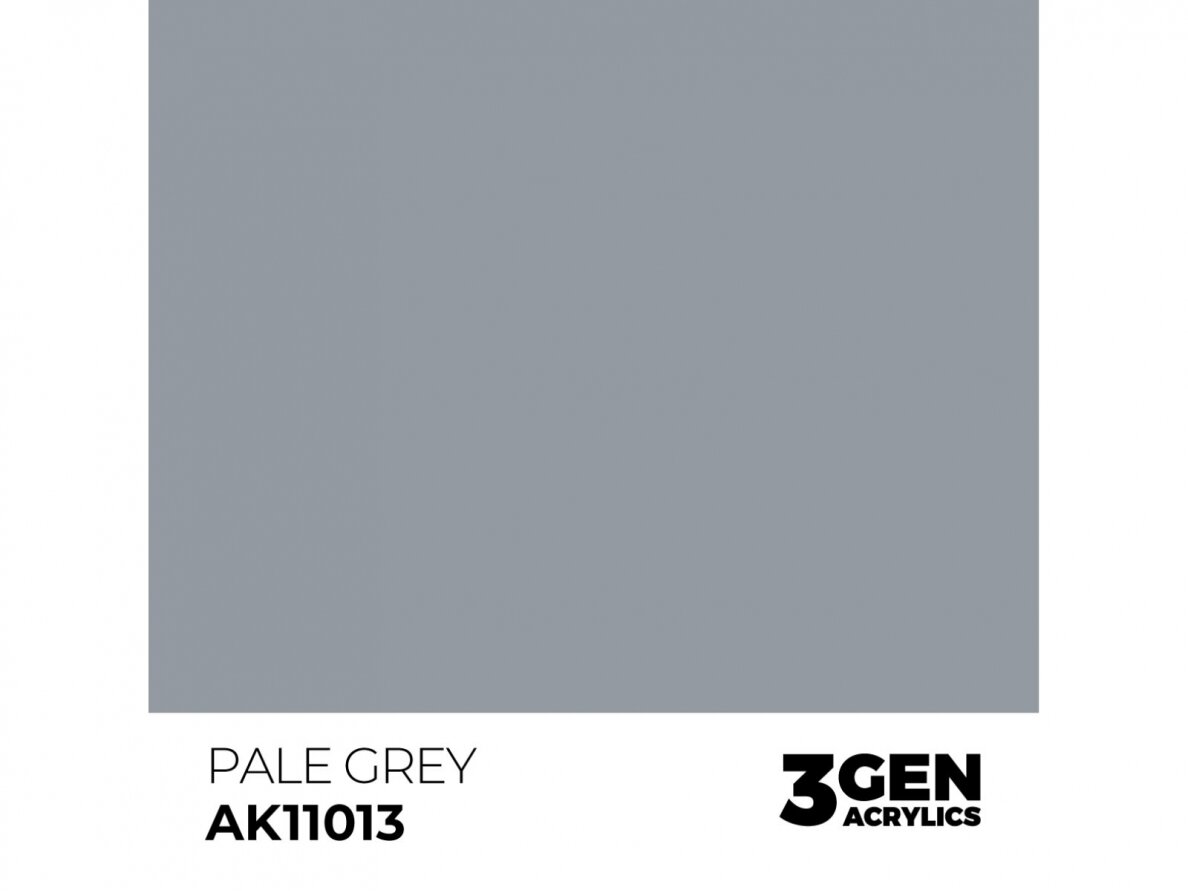 AK Interactive - Pale Grey - standard 3rd generation Akrila krāsas, 17ml, AK11013 1 AK Interactive - Pale Grey - standard 3rd generation Akrila krāsas, 17ml, AK11013 1