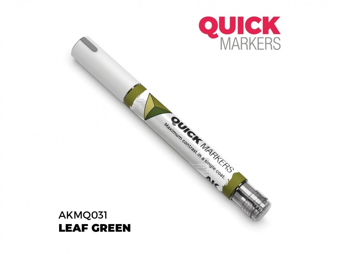 AK Interactive - LEAF GREEN - QUICK MARKER (Маркер), AKMQ031 1