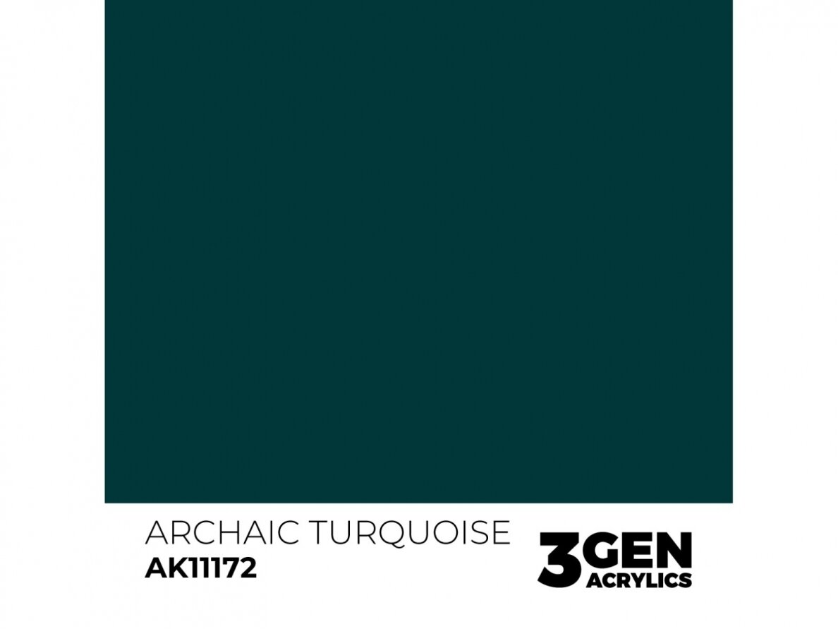 AK Interactive - Archaic Turquoise - standard 3rd generation Acrylic paint, 17ml, AK11172 1