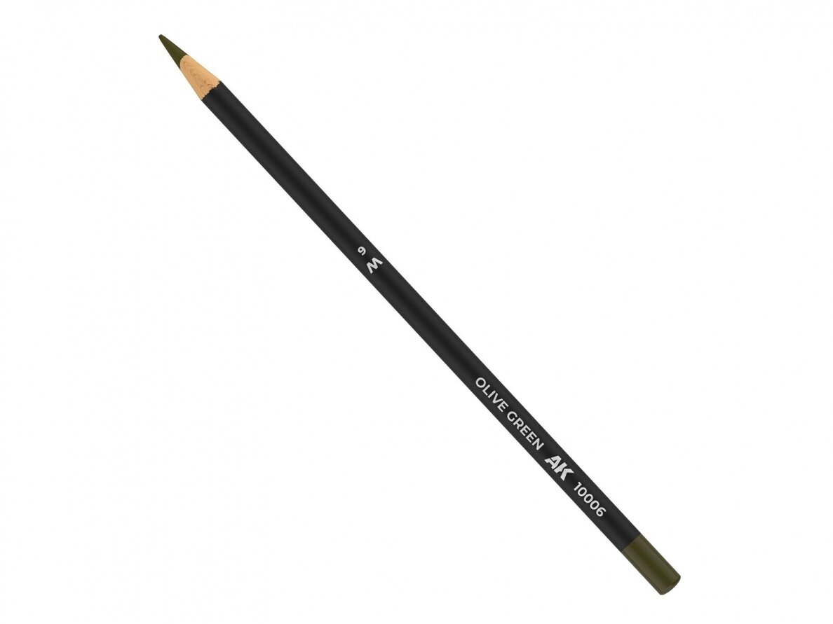 AK Interactive - Olive Green Weathering Pencil (pliiats), AK10006 AK Interactive - Olive Green Weathering Pencil (pliiats), AK10006