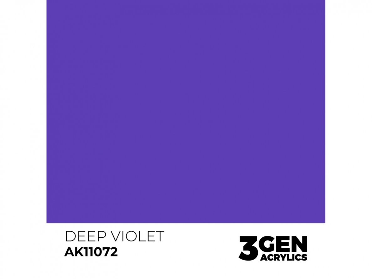 AK Interactive - Deep Violet - standard 3rd generation Акриловые краски, 17ml, AK11072 1 AK Interactive - Deep Violet - standard 3rd generation Акриловые краски, 17ml, AK11072 1