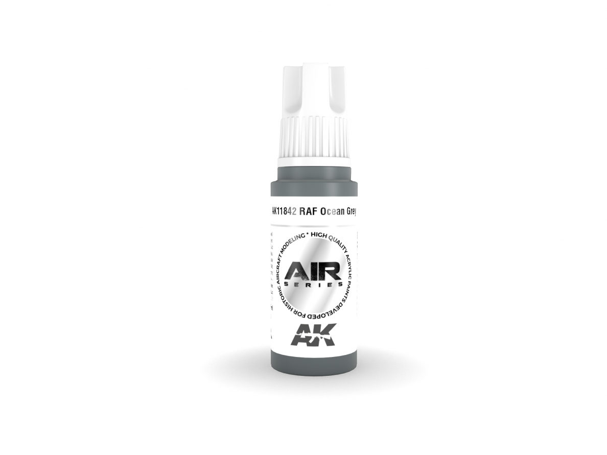 AK Interactive - RAF Ocean Grey – AIR 3rd generation Akriliniai dažai, 17ml, AK11842 AK Interactive - RAF Ocean Grey – AIR 3rd generation Akriliniai dažai, 17ml, AK11842